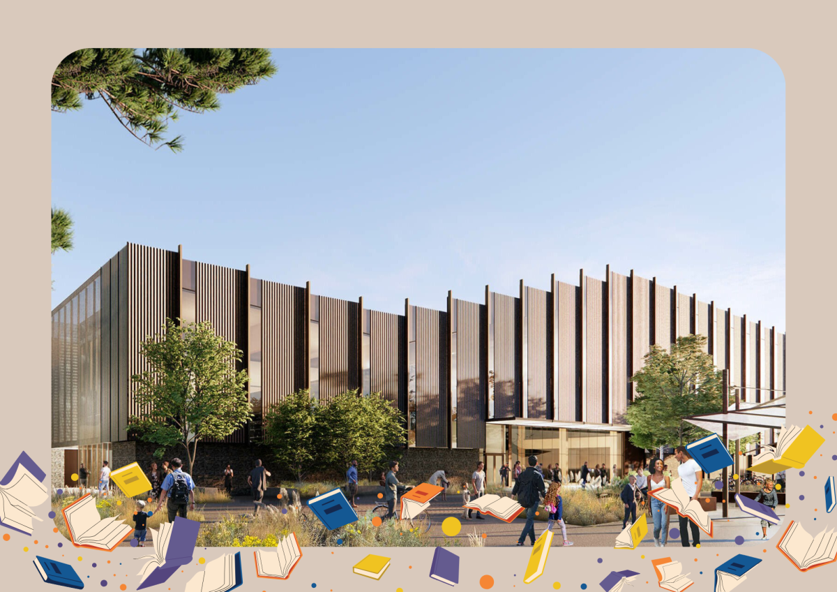 Digital mockup of the new central library. / Credit: Deschutes Public Library