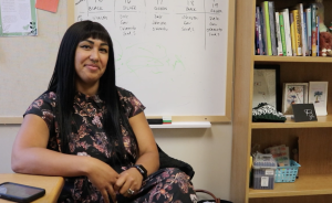 Summit Assistant Principal Ashley Cooper is known around Summit for her wide smile and impeccable style. / Photo Credit: Jordyn Berry