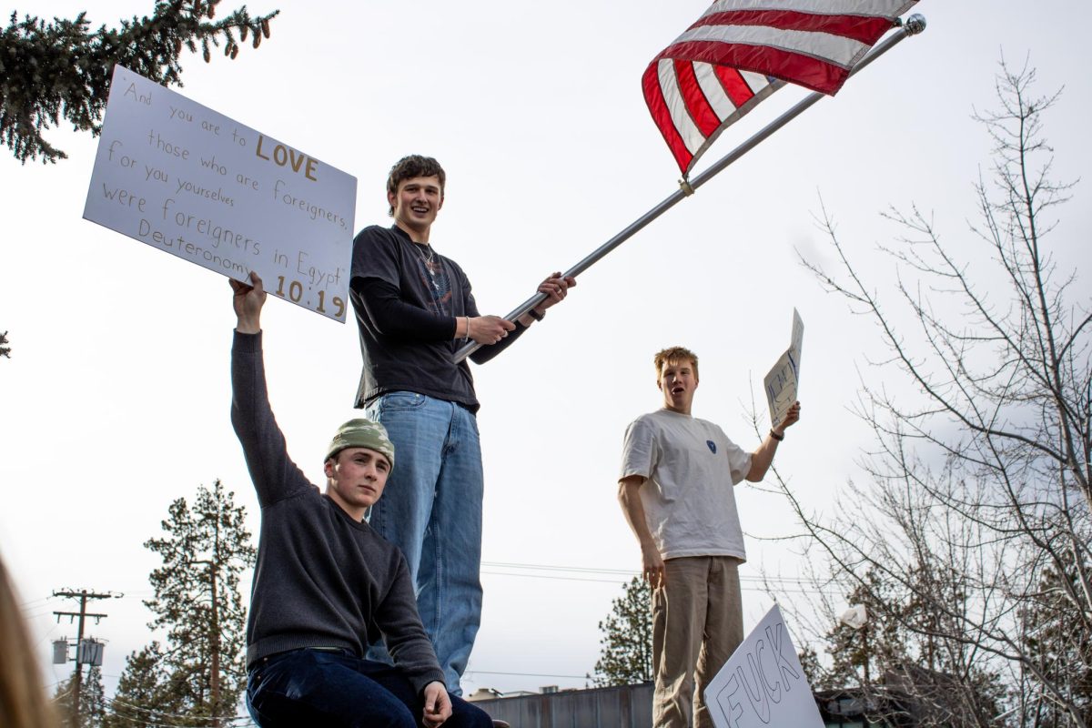 Summit students protest Immigration and Customs Enforcement (ICE) on Feb. 13. / Photo Credit: Zoe Tade